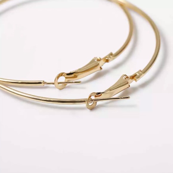 Gold Simple Diverse Hoops Set - Picture 6 of 9